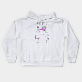 whatever - minimal portrait Kids Hoodie